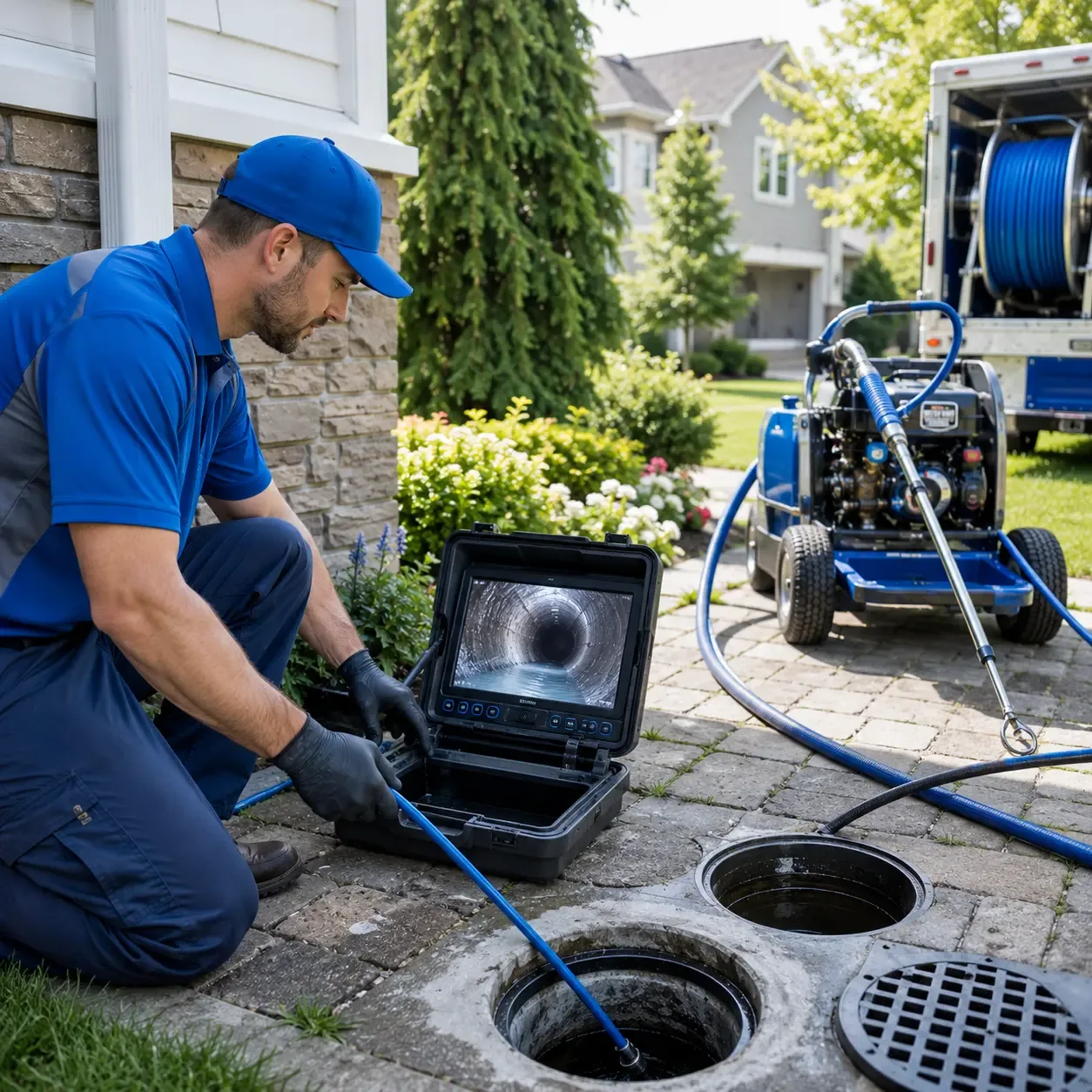 Outdoor drain cleaning professionals serving Marshfield, VT