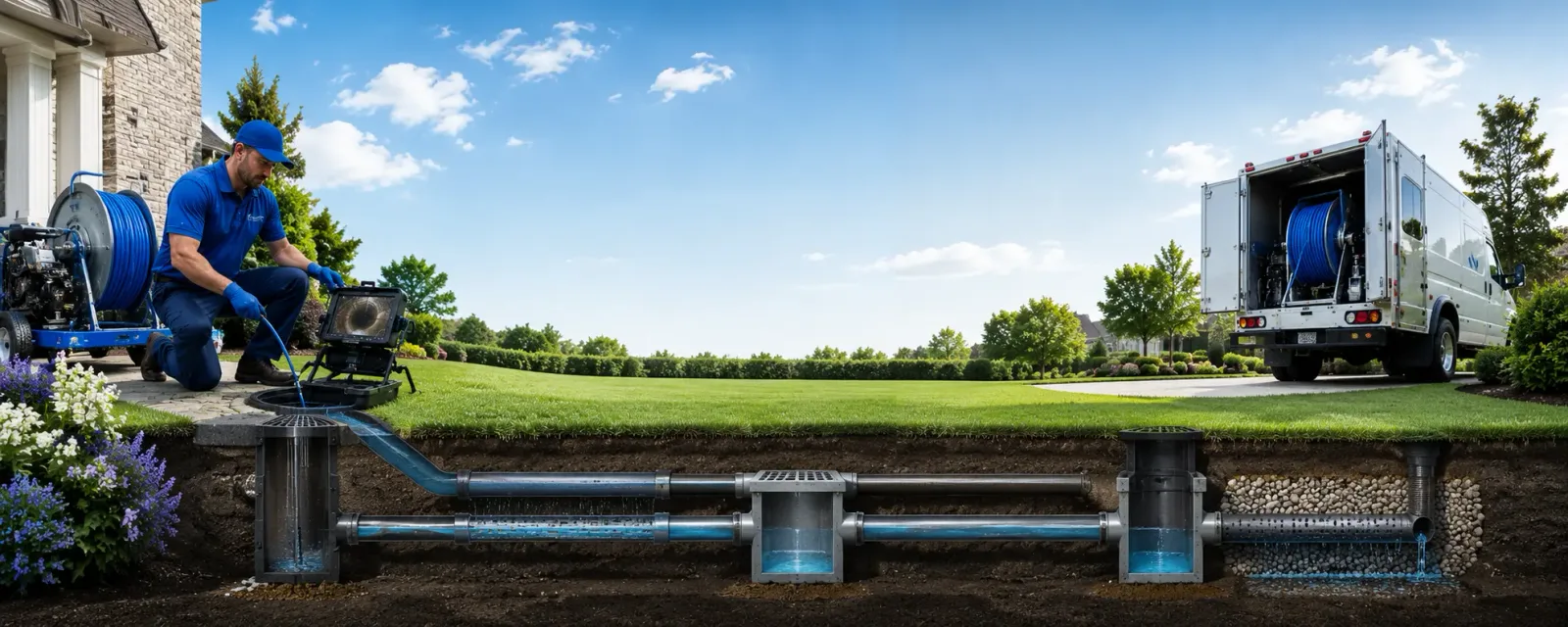 Outdoor drain cleaning information for Marshfield, VT
